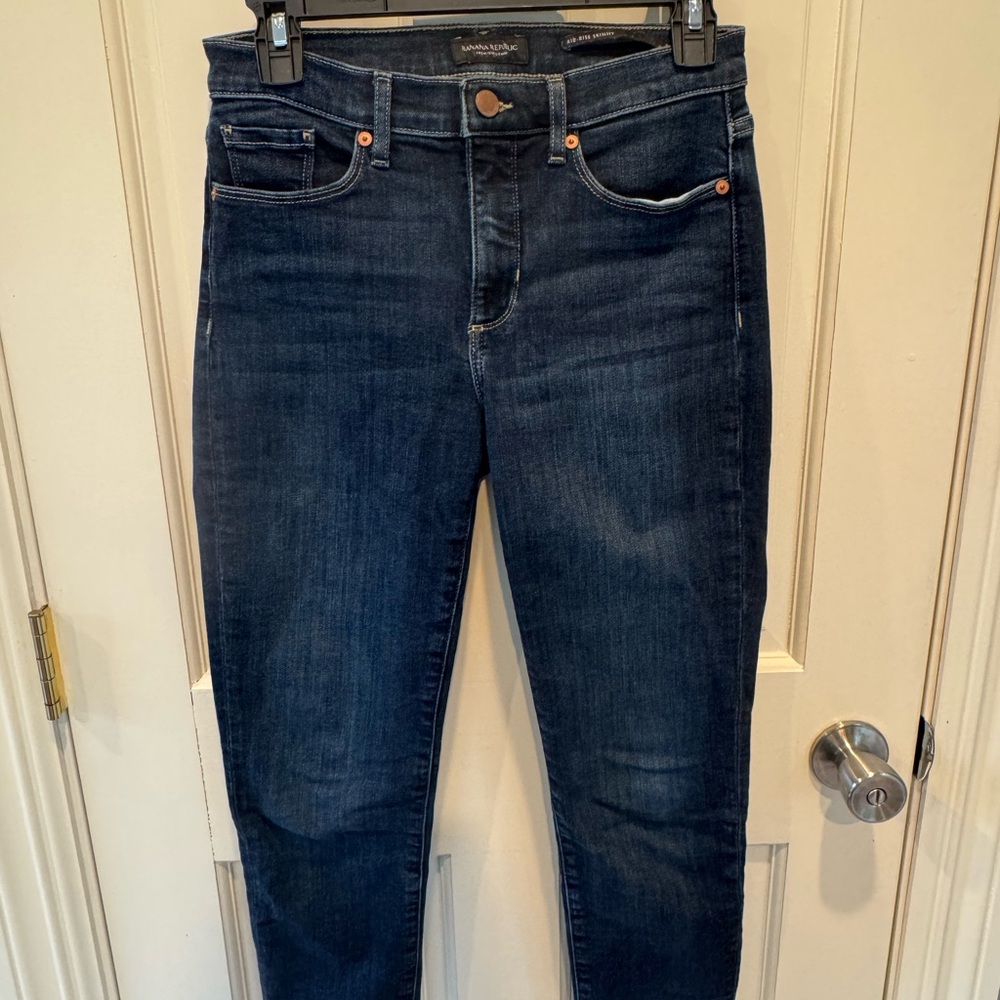 Banana Republic Women's Dark Blue Skinny Jeans